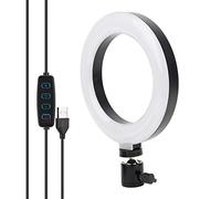 Lumière de Remplissage à LED, Lampe à Anneau Vidéo pour Téléphone Portable de 6 Pouces, Lumière Annulaire de Diffusion en Direct USB