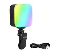 Lumière de remplissage carrée pour téléphone portable, support magnétique, éclairage de photographie pour la création de contenu en direct 3000 K-6500 K, support magnétique réglable, lumière de