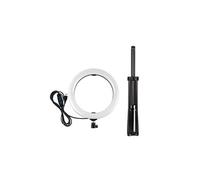 Lumière de remplissage d'anneau PULUZ 10.2 pouces, RGB dimmable, avec trépied rotatif à 360 degrés G