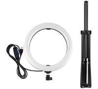 Connectique Audio / Vidéo Puluz Lumière de remplissage d'anneau 10.2 pouces, RGB dimmable, avec trépied rotatif à 360 degrés