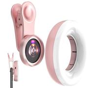 Lumière de remplissage d'objectif macro HD - Téléphone polyvalent, accessoire d'appareil photo | Polyvalent pour les téléphones avec éclairage selfie, tournage vidéo, utilisation de conférence, conten