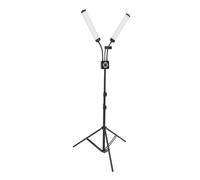 Lumière de Remplissage LED, 196 Perles 40 W, Ra90, 3200 K-5600 K, Trépied 60, Port de Chargement USB, Support de Téléphone Réglable, 3 Modes à intensité Variable (Prise UE)
