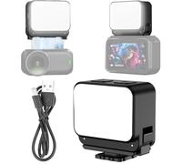 Lumière de remplissage magnétique puissante pour DJI OSMO NANO, étanchéité IPX4, 3 couleurs et 4 luminosités, mini lumière vidéo LED 150 lux pour caméras d'action, support, YouTube/TikTok