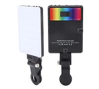 Lumière de Remplissage Polychrome RVB avec Clip, 16 Millions de Couleurs, écran HD, Propre Alimentation, 24 Modes Scène D'effet de Lumière, Horizontal et Vertical