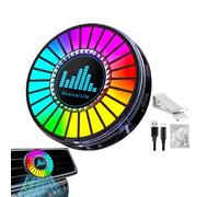Lumière de rythme LED musicale, lampe d'ambiance de rythme musical - Activation du son sans effort, lumières intérieures de voiture, lampe d'ambiance de rythme musical pour voiture, jeux, fête