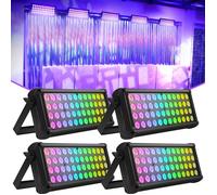Lumière de Scène - HOLDLAMP 48 LED DJ SONO - Pour Disco Soirée Bar Fête - Pack de 4