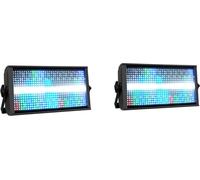 lumière de scène LED 200W, 768 LED RGB, vitesses stroboscopiques variables, 2pcs prix des lumières, prise UE