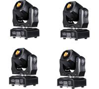 lumière de scène LED 75W, compatible DMX, 7 gobos pour effets créatifs, 4pcs-75w, prise EU