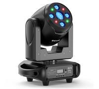 Lumière de Scène LED Lyre 150 W - JAJALUYA DJ Faisceau Prismatique avec 8 GOBO 8 couleurs