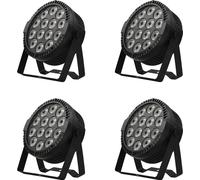 Lumière de scène LED RGBW, puissance 60W, contrôle DMX, prise EU 4PCs