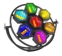 Lumière de scène rétro, 7 LED RGBW COB Par Light avec DMX512/son actif/auto/maître-esclave/RDM, pour DJ Stage Party Disco Show Église de mariage