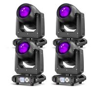 Lumière de Scène Tête Mobile Lyre Led 200W, RGBW LED Lumières de Soirée Focus Electronique 14 Patterns 10 Couleurs dmx512 Lumineux Professionnels 18 Prismes Pour DJ Fête Discothèque Halloween 4PCS
