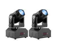 Lumière de Scène - UKING MINI DJ LYRE 80W RGBW LED - DMX Pour Bar Disco Concert - Pack de 2