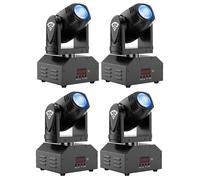 Lumière de Scène - UKING MINI DJ LYRE 80W RGBW LED - DMX Pour Bar Disco Concert - Pack de 4