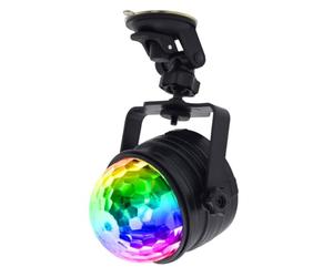 Lumière de Scène USB 9w Boule Disco Rgb Noire, Activation Sonore