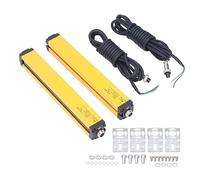 Lumière de sécurité râpant 10 faisceau 20mm capteur infrarouge IP54 Prote | Boîtier en alliage d'aluminium, protection IP54, machines d'estampage par poinçon, interrupteur photoélectrique à faisceau