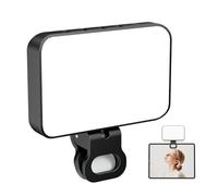 Lumière De Selfie Avec Clip - Anneau Lumineux LED Rechargeable Pour Téléphone | Caméra Avec Lumières D'anneau De 7,5x4,5 cm Pour L'enregistrement Vidéo De Maquillage Photo | Lumières De Selfie