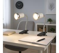 Lumière de Serrage Lampe de Table Éclairage Lecture Chambre Réglable LED 2er Set