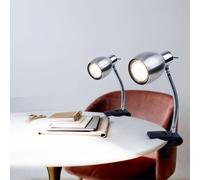 Lumière de Serrage Lampe Table Lecture LED Flexo Pivotant 3W Lit 2er Set
