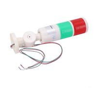 Lumière de signal LED pliable, tour d'alarme multicouche pour machines-outils CNC, étanche IP65, 12-24 V, indicateur rouge, jaune, vert avec lentille en polycarbonate et base ABS (BEM-X-50-2T-D)