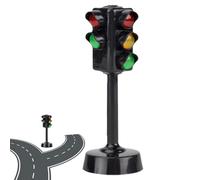 Lumière de signal pour enfants - Jouet de jeu de trafic, décoration murale rétro | Modèle de trafic miniature interactif avec LED lumineuse, caractéristiques pour enfants fête d'éducation tempr