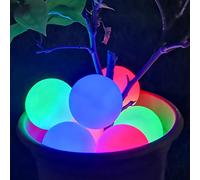 Lumière de Spa à LED, Lumière de Piscine Flottante Étanche IP68, Lumières de Baignoire à Couleur Changeante, Cadeau de Boule pour Enfants Amoureux Anniversaire de la Famille-2pcs
