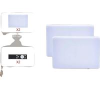 Lumière de studio photo, sortie continue, charge USB, lumière 12 pouces 2PC