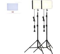 Lumière de studio photo, sortie continue, charge USB, trépied 2 SET 200CM