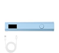 Lumière de stylo UV pour ongles, lumière UV pour ongles en gel simple - Affichage LED Petit stylo léger à ongles - Lampe de minuterie à corde de 2, séchoir à colle portable professionnel pour don