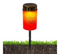 Lumière de Tombe pour Cimetière | Lampe Bougie Rituelle,Lumière à Piquet LED Extérieure Commémorative pour Jardin Cimetière Allée Tombale Décoration