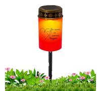 Lumière de Tombe pour Cimetière | Lampes de Pelouse | Décorations Lumineuses LED sur Pieu pour Lumière Commémorative de Tombe, Jardin, Cimetière, Allée et Arrière-Cour