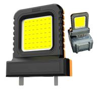 Lumière de travail à LED sans fil, projection de 21V réglable à LED, 2,87x0.98x3,35 pouces, projecteurs super lumineux, batterie rechargeable alimentée, garage, réparation de voitures, camping, pêche,