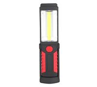 Lumière de Travail de l'ÉPI, 3W Rechargeable LED Lampe de Travail de Camping Lampe d'urgence avec Support Magnétique 180 Degrés Torche de Rotation Lumière USB (Rouge)