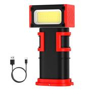 Lumière De Travail De Voiture Magnétique - Lampe À LED Rotation À 180 Degrés, Rechargeable De Type C, Affichage Numérique À Double Crochet, Éclairage Réglable | Lumière De Travail Fiable Pour Les