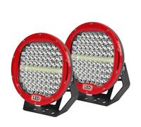 lumière de travail LED 9", puissance 150W, étanche IP68 ,2 pièces rouge et fil
