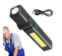 Lumière de travail LED, lumière de travail rechargeable - Mécanique lampe de poche mécanique lampe à lait rechargeable multimode - Lampe d'aimant à de poche à LED étanche pour les ateliers de ré