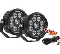 Lumière de travail LED, taille 5 pouces, angle de faisceau combiné, IP68 étanche, 2PC lumière avec fil