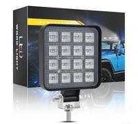 Lumière de Travail pour aluminium 9-60V DC Lumière de Travail | 16 puces LED 3030, 1200 lumens brillants, faisceau large, idÃ©al nuit et brouillard
