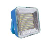 Lumière de travail solaire - lampe de poche de camping à LED pour le site du travail et la réparation automobile, torche étanche rechargeable avec une luminosité élevée, un éclairage utilitaire pour l