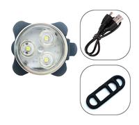 Lumière De Vélo 4 Modes, Batterie Rechargeable Intégrée, Usb, Lampe De Vélo, Lampe Torche Avec Support, Accessoires De Vélo