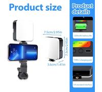 Lumière De Vidéoconférence Panneau Led Light Avec Clip 120 Led Et 3 Modes D'Éclairage Vidéo Lampe Photo Pour Lampe Pc Streaming/Ordinateur Portable/Réunions Zoom/Live Stream/Bureau/Tiktok[Z3370]