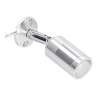 Lumière de Vitrine LED Lumière Douce Angle Réglable Mini Vitrine Projecteur Corps en Aluminium AC 220 V pour Armoires à Bijoux Argent pour Armoires de Collection (Blanche Positive