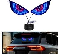 Lumière des yeux du diable 2PCS pour pare-brise de voitures, LED de voiture USB Plug & Play avec 11 modes Signe démon pour SUV Pickups Camions RV