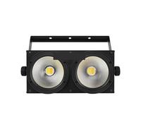 Lumière d'étape de LED, 2 yeux 200 W LED 2 en 1 éclairage blanc chaud et froid 2 x 100 W éclairage Blinder for fête de mariage, bar, éclairage de scène DMX