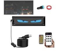 Lumière Devil Eyes for voitures, lampe LED dynamique intelligente colorée for voiture à faire soi-même, écran souple, écran matriciel flexible programmable, avec télécommande APP, for voiture, bar, ma