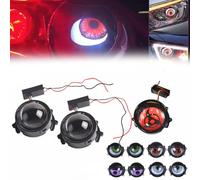 Lumière Devil Eyes Pour Voitures, Phare USB Devil Eye Demon Evil Eye, Lumières De Voiture Dynamiques Devil Eye à LED 12v Avec Motif D'œil Réglable, Lumière Devil Eyes Pour Voitures Pour (2)