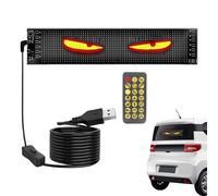 Lumière Devil Eyes pour Voitures - Yeux LED Flexibles Programmables pour Voiture Affichage LED | Yeux D'affichage LED pour Voiture | Écran Souple De Lampe pour Œil Coloré