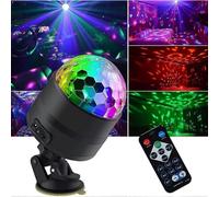 Lumière disco, boule disco, lumières de fête DJ, mini lumière de scène LED colorée, activation sonore automatique, lumière stroboscopique Halloween Noël