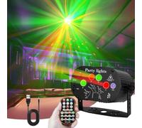 Lumière Disco, DJ Party Lumières, Mini LED Stage Lumiere avec Télécommande, Lampe Stroboscopique à Commande Vocale avec 2m Câble, Jeux de Lumiere pour Deco Karaoké Fete Mariage Enfants Anniversaire