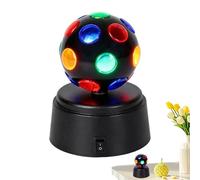 Lumière Disco Rotative - Lampe De Fête LED De 4,72 Pouces | Mini Boule Disco De 12 Cm - Scène ABS En Polystyrène Alimentée Par Batterie Avec Effets De Flash Colorés À Rotation De 360 ° Pour La Décor
